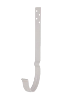 Крюк крепления желоба удлиненный , сталь, d-125 мм l-220 мм, белый, Aquasystem